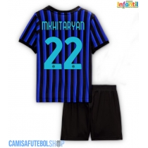 Camisa de time de futebol Inter Milan Henrikh Mkhitaryan #22 Replicas 1º Equipamento Infantil 2025-26 Manga Curta (+ Calças curtas)